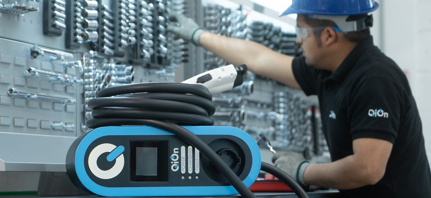 Q charger assembly line