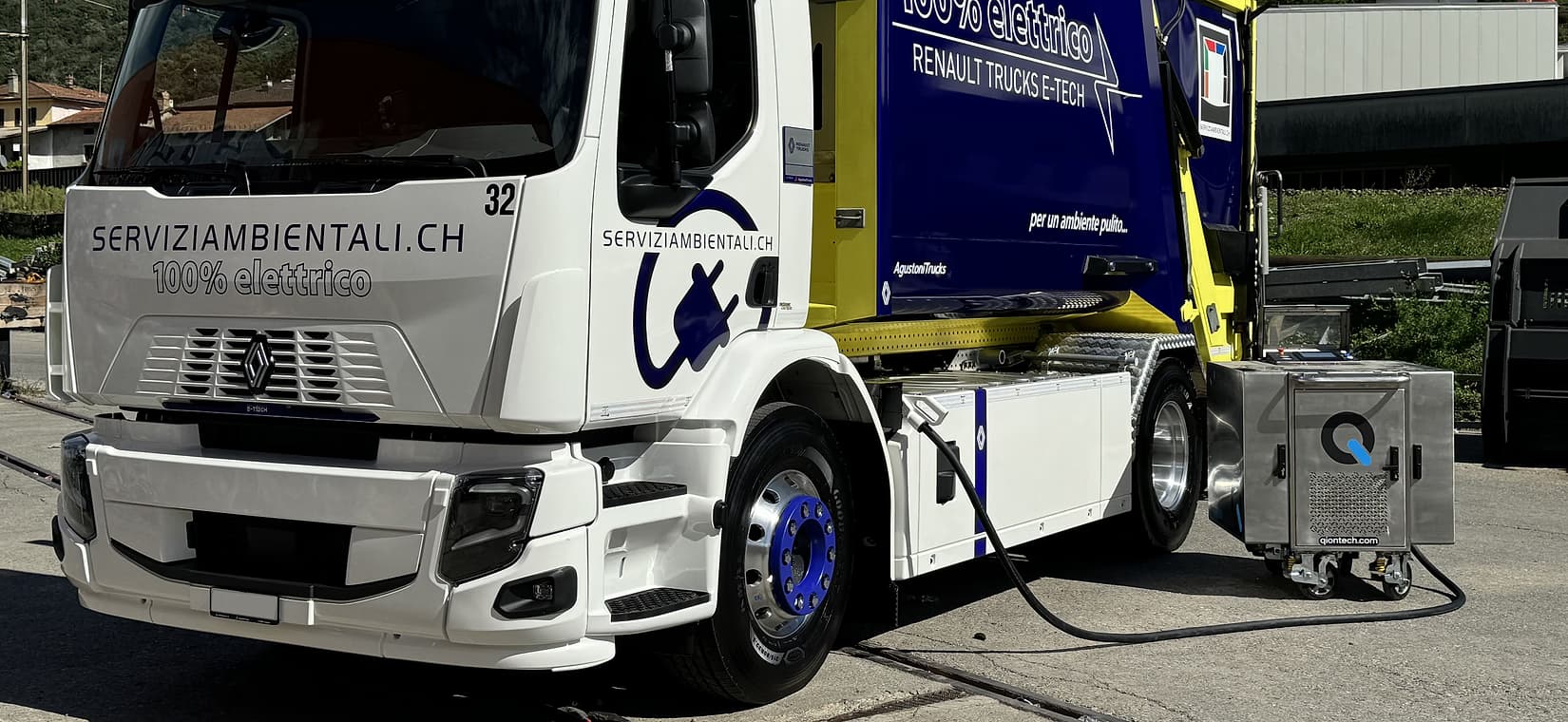 QUBE Swiss garage truck