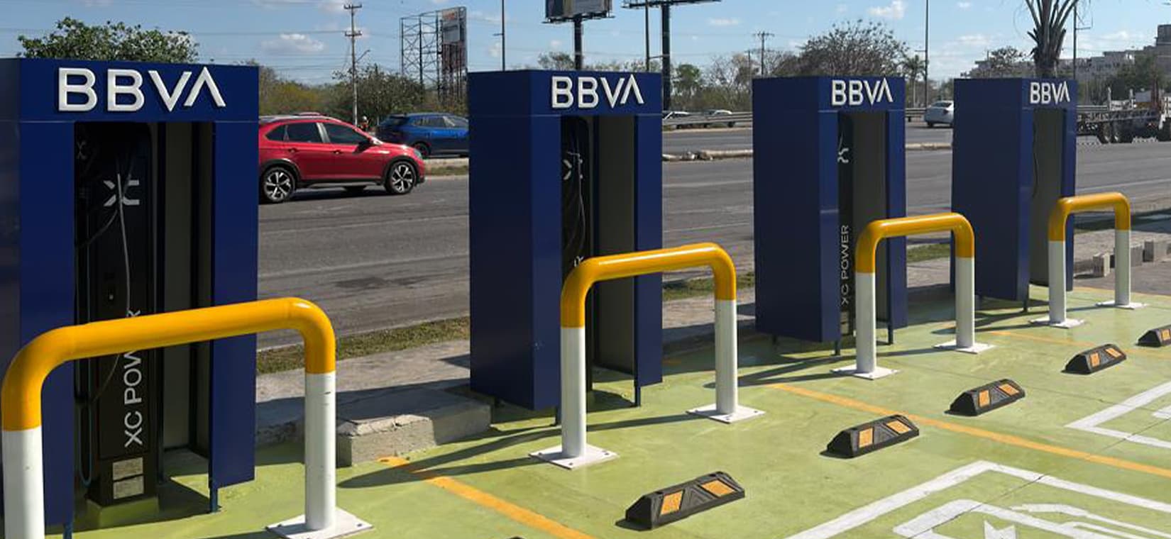 STYLO UP parking lot installation