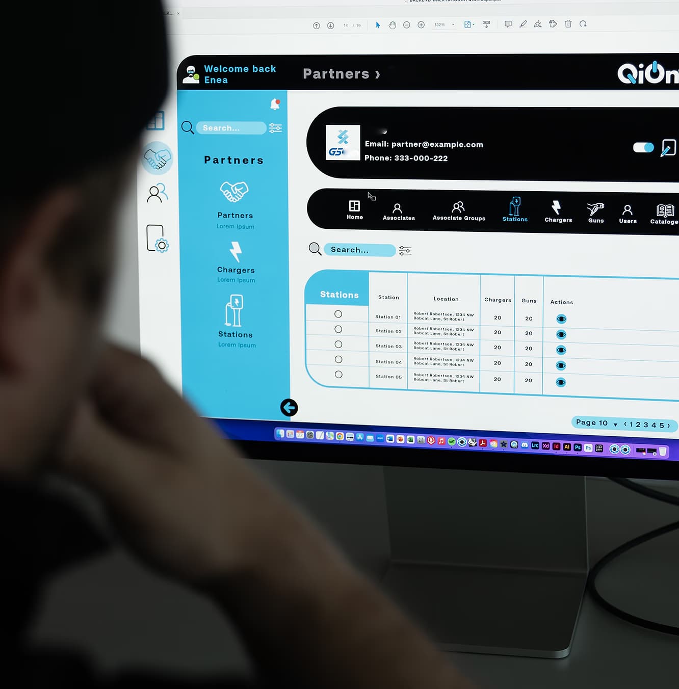 Client MCS management dashboard