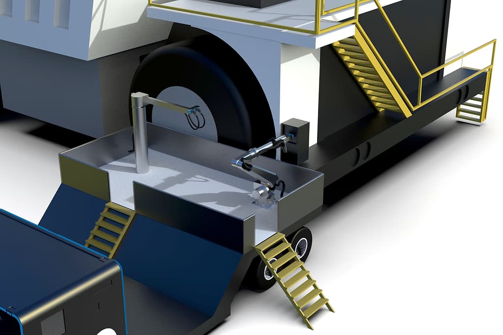 Mobile charging solution for mining in ambient environment