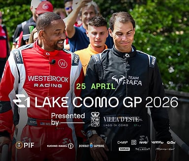 E1 season starts in Lake Como with Will Smith and Rafael Nadal