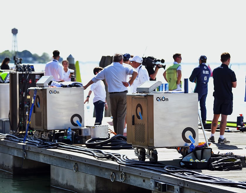 Nautic charger installation in Lugano - stainless steel