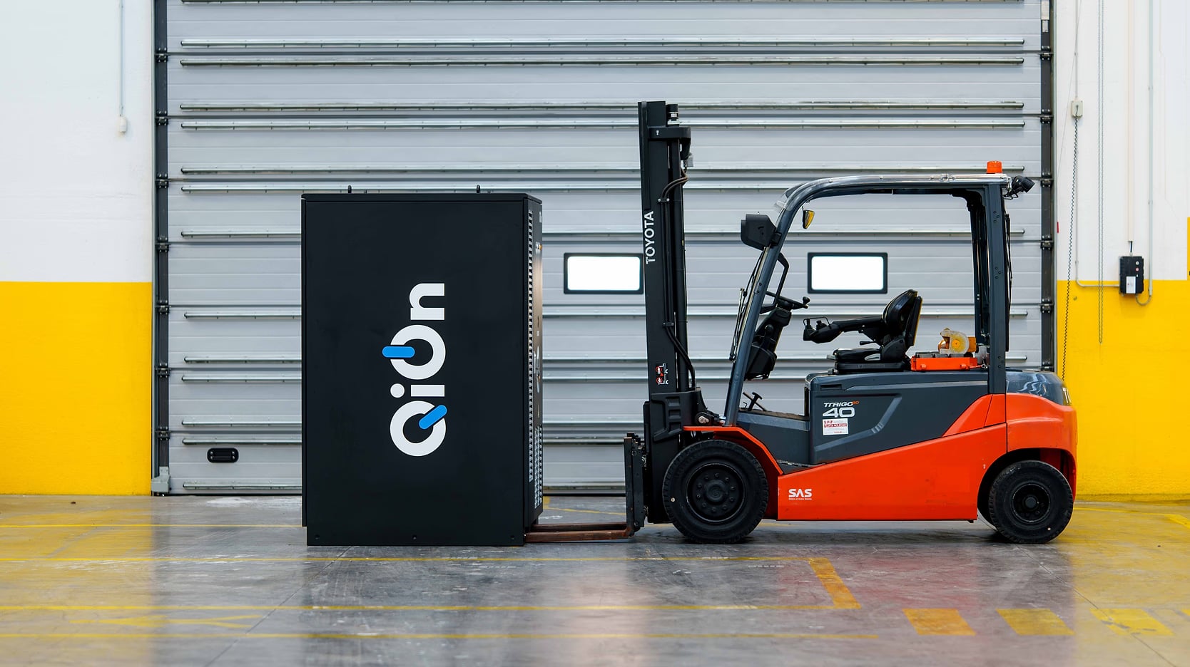 THUNDERCELL BESS being transported by forklift
