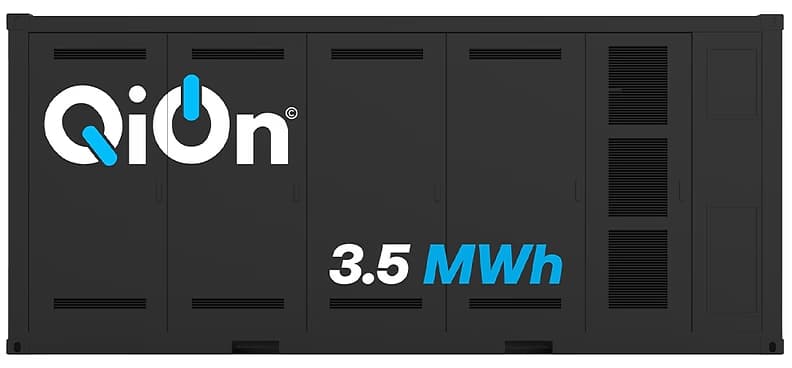 THUNDERSTORAGE 3.5 MWh stainless steel 3D render