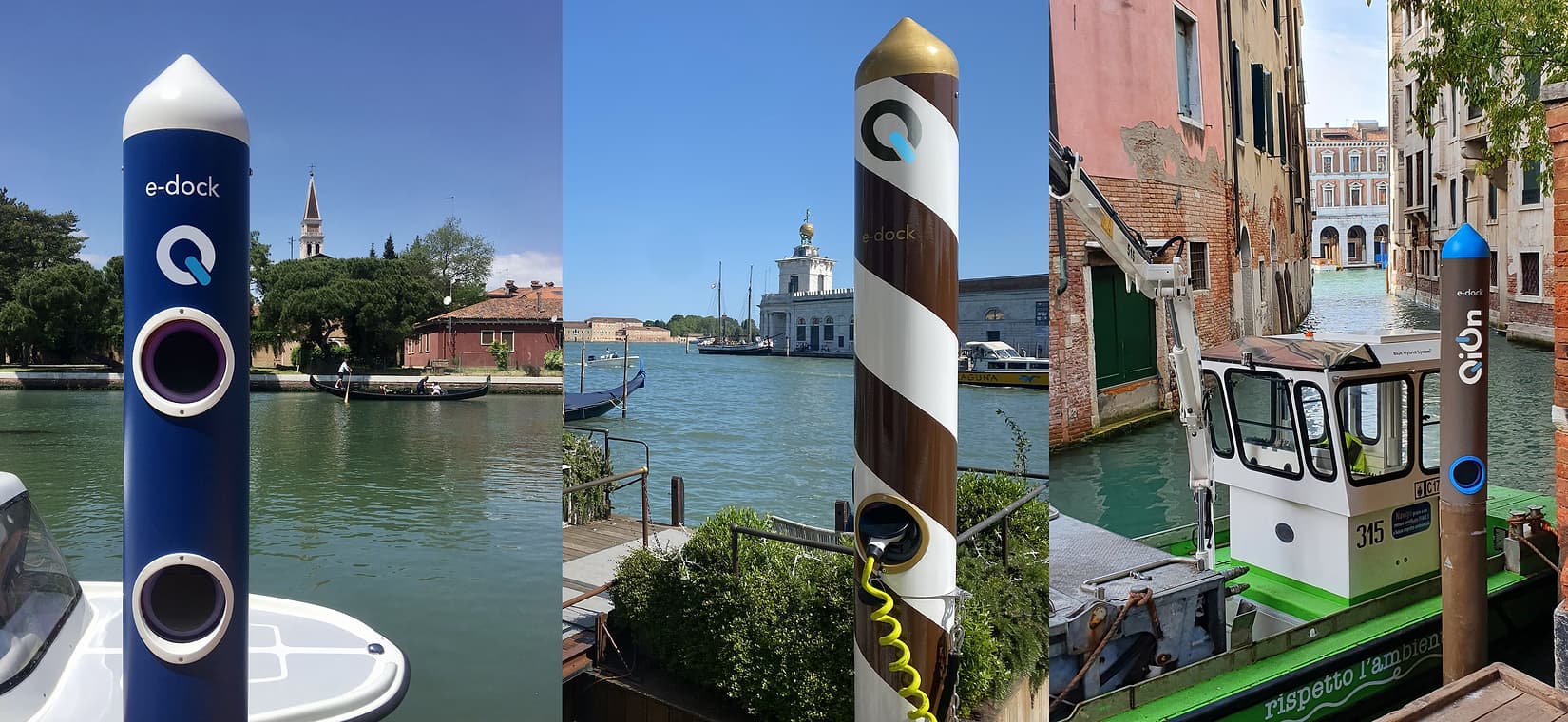 E‑DOCK mooring pole charger