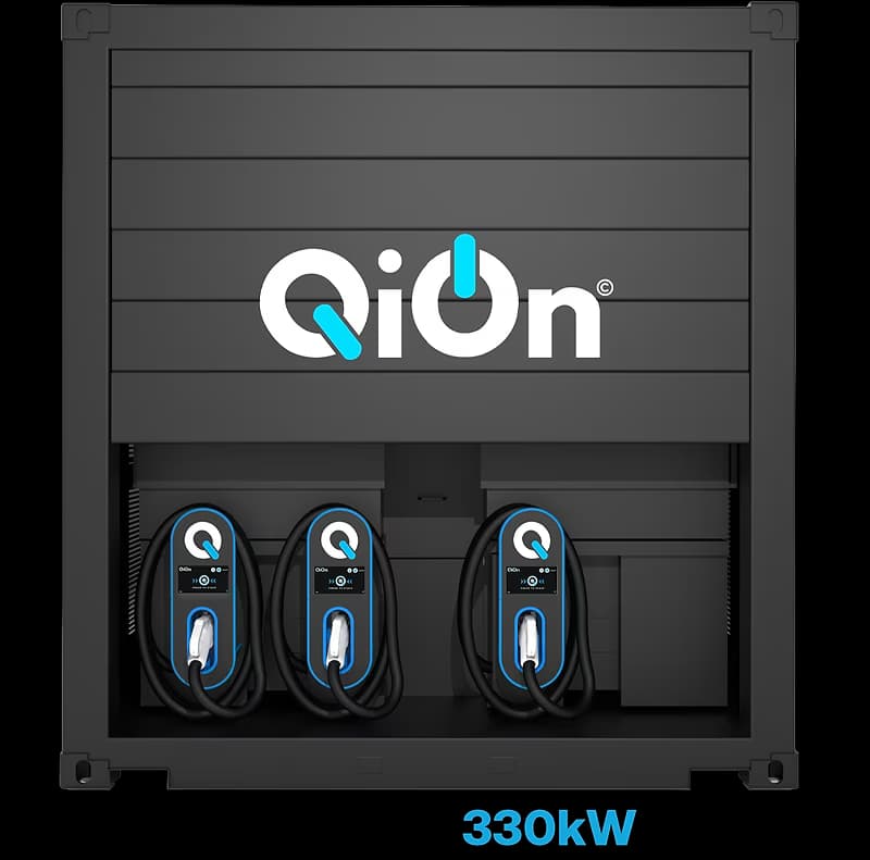MEGABRIQ configuration with 3 plugs at 330 kW each