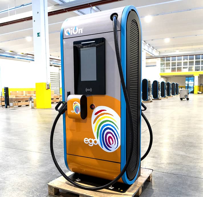 Customization service by QiOn for EGO ultrafast charger