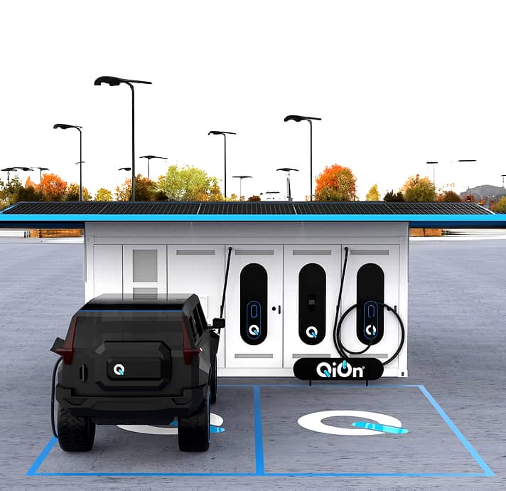 Off-grid temporary charging station by QiOn