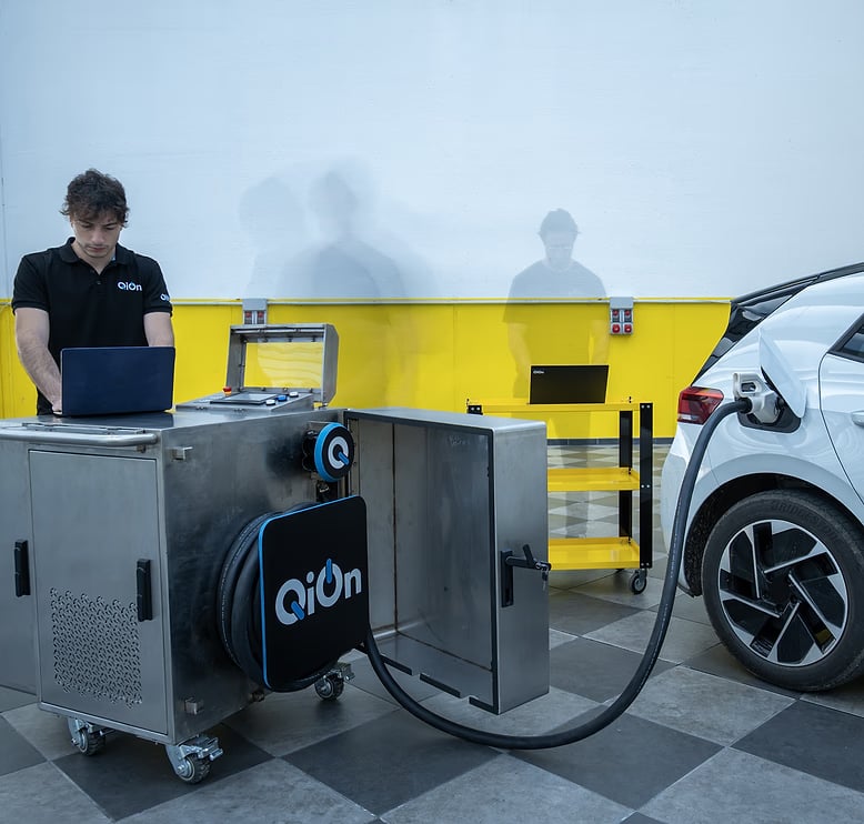 Test Cube ultrafast charger from QiOn R&D