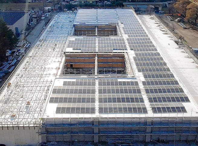 Solar rooftop CNI factory energy solution by QiOn