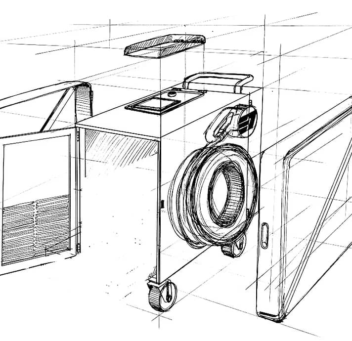 QUBE 3D rendering and digital design